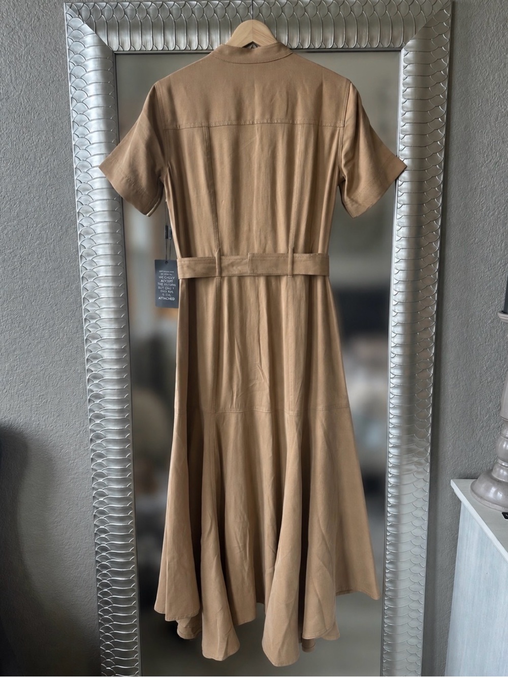 NWT WHBM Belted Utility Midi Dress Sz 4 - Picture 4 of 8